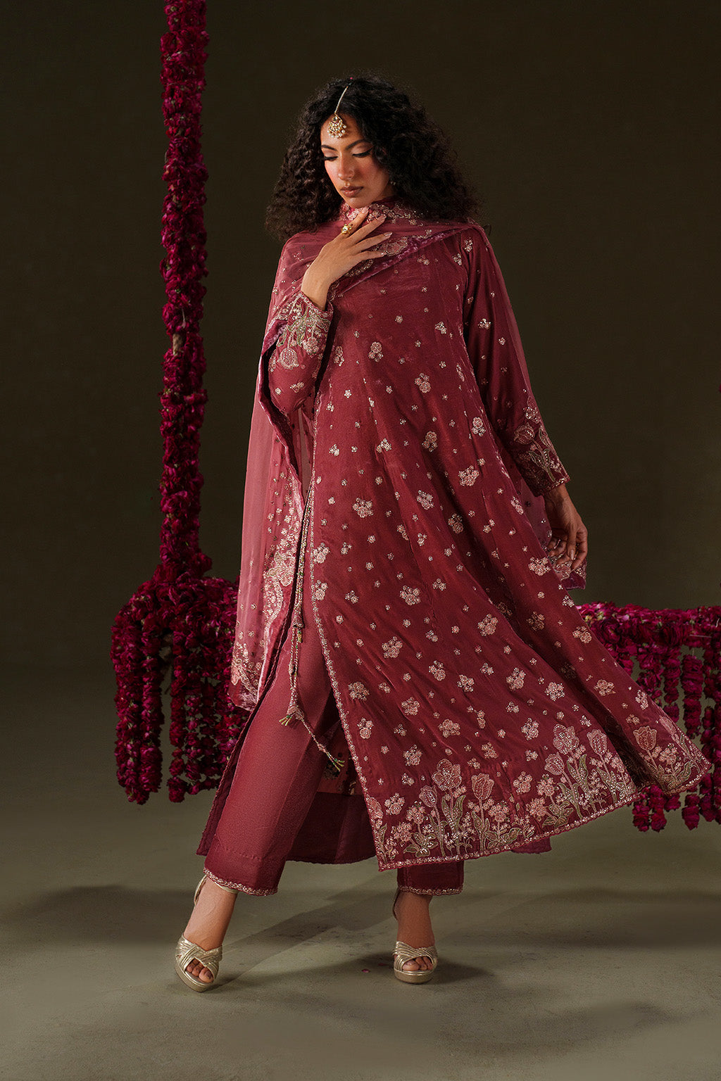 Iznik | Velvet 25 | IV-75 Embroidered Velvet by Iznik - Designer Dress - Type : Ladies Clothes - Available at Libayah - 100% Original 