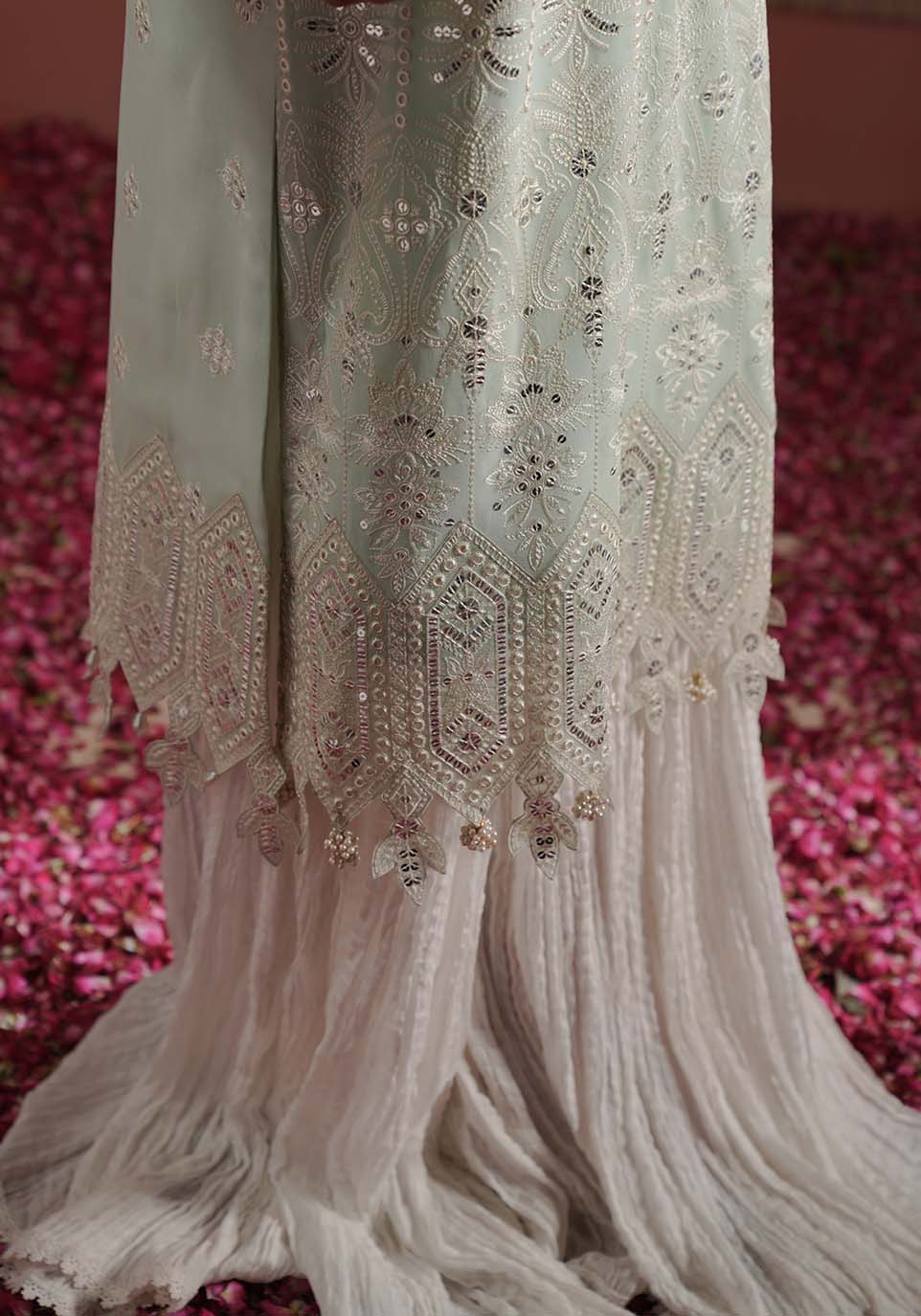 Zarqash | Lakhnawi Festive Chiffon 24 |  ZQL 005A NAAZ by Zarqash - Designer Dress - Type: Ladies Clothes - Available at Libayah - 100% Original