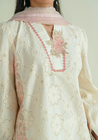 Zarqash | Whispers of Summer | IVORY POISE - Designer Dress - Type : Ladies Clothes - Available at Libayah - 100% Original