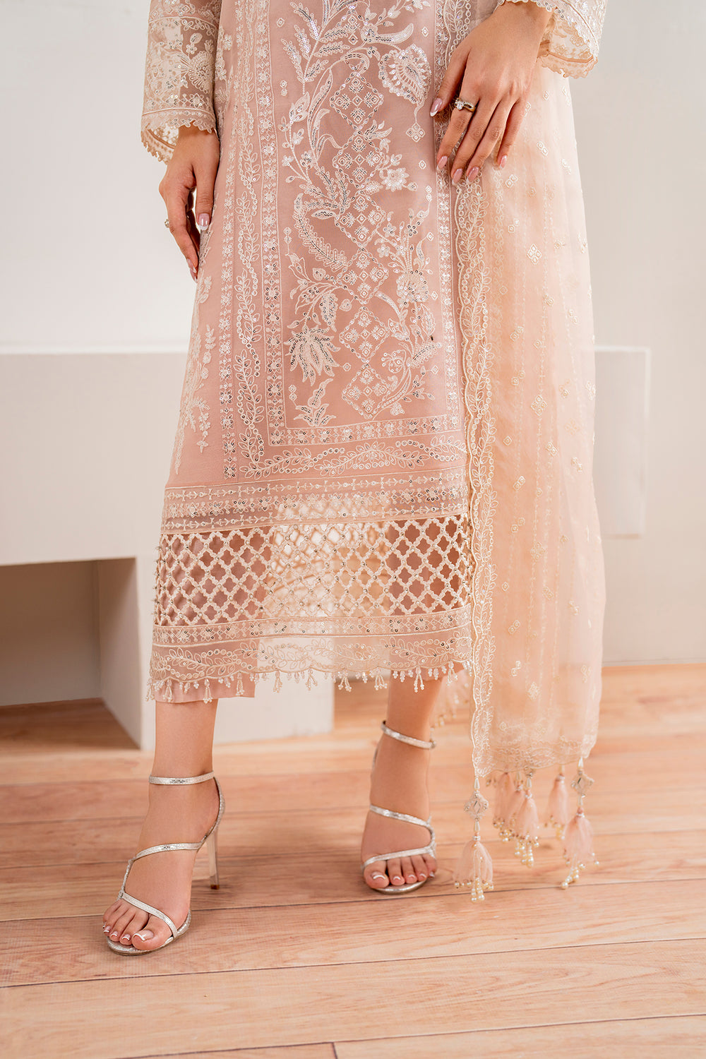 Baroque | Formals Collection | EMBROIDERED CHIFFON UF-681 by Baroque - Designer Dress  - Type : Ladies Clothes - Available at Libayah - 100% Original 