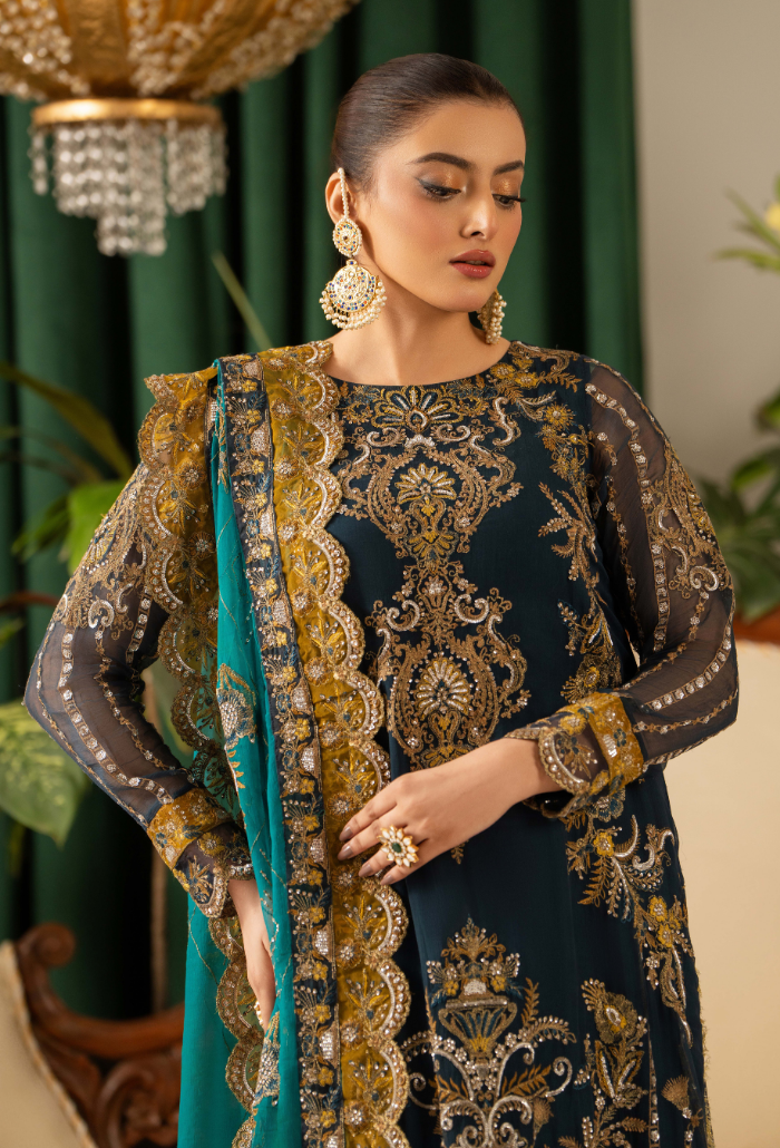 Humdum | Chiffon Collection | HOC - D04 by Humdum - Designer Dress - Type: Ladies Clothes - Available at Libayah - 100% Original