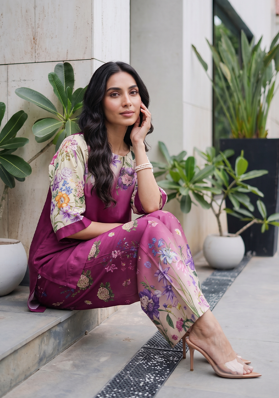 Zarqash | Silk Edit 26 | Mulberry Garden by Zarqash - Designer Dress  - Type : Ladies Clothes - Available at Libayah - 100% Original 