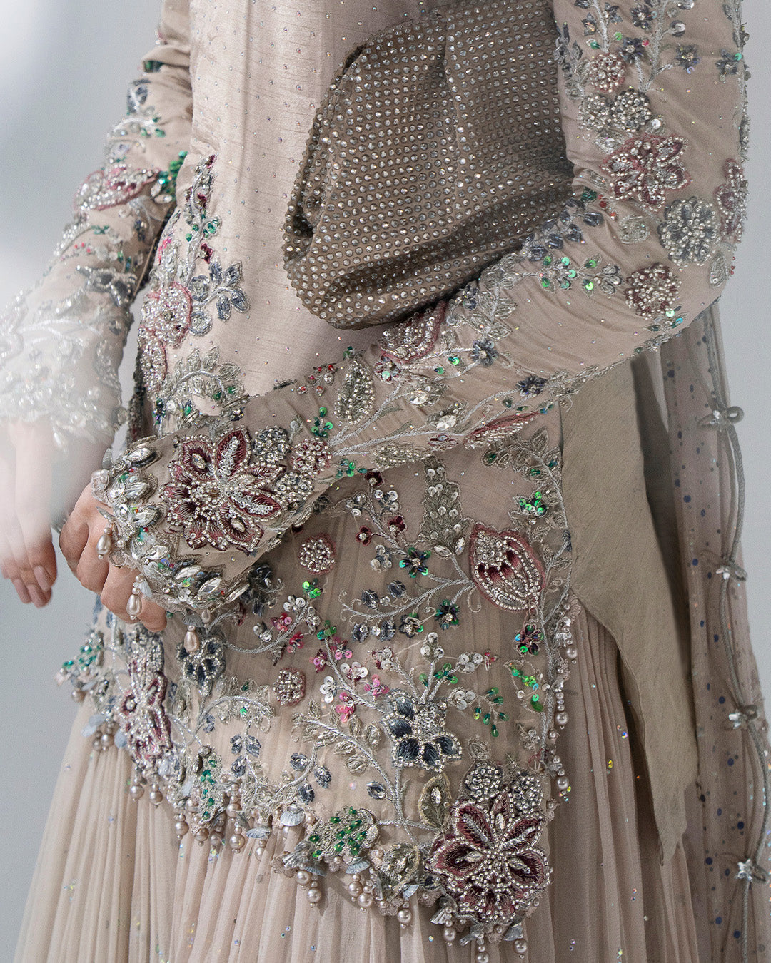 Maria B | Mbroidered Wedding Formals 26 | BD-3103-Moon Grey