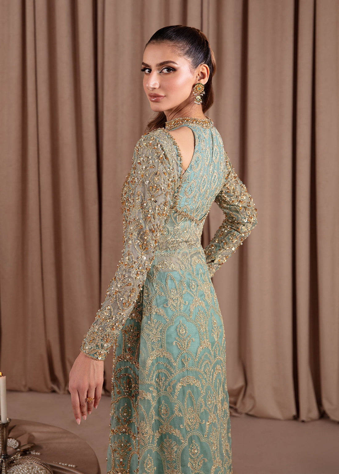 Kanwal Malik | Wedding Formals and Bridals | Aquamarine by Kanwal Malik - Designer Dress - Type: Ladies Clothes - Available at Libayah - 100% Original