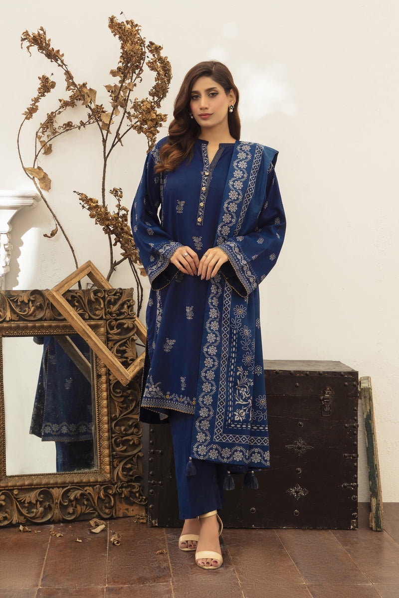 0009-B – authentic Pakistani dress from the LSM Winter Marina 25 collection for women in the UK