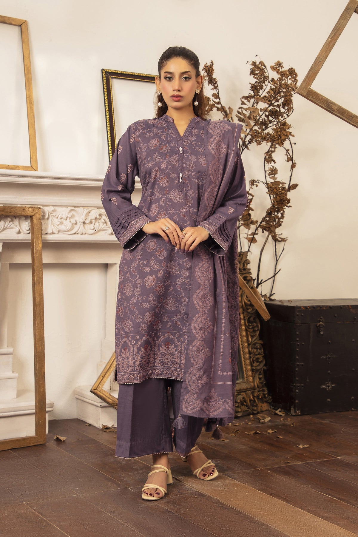 0006-B – authentic Pakistani dress from the LSM Winter Marina 25 collection for women in the UK