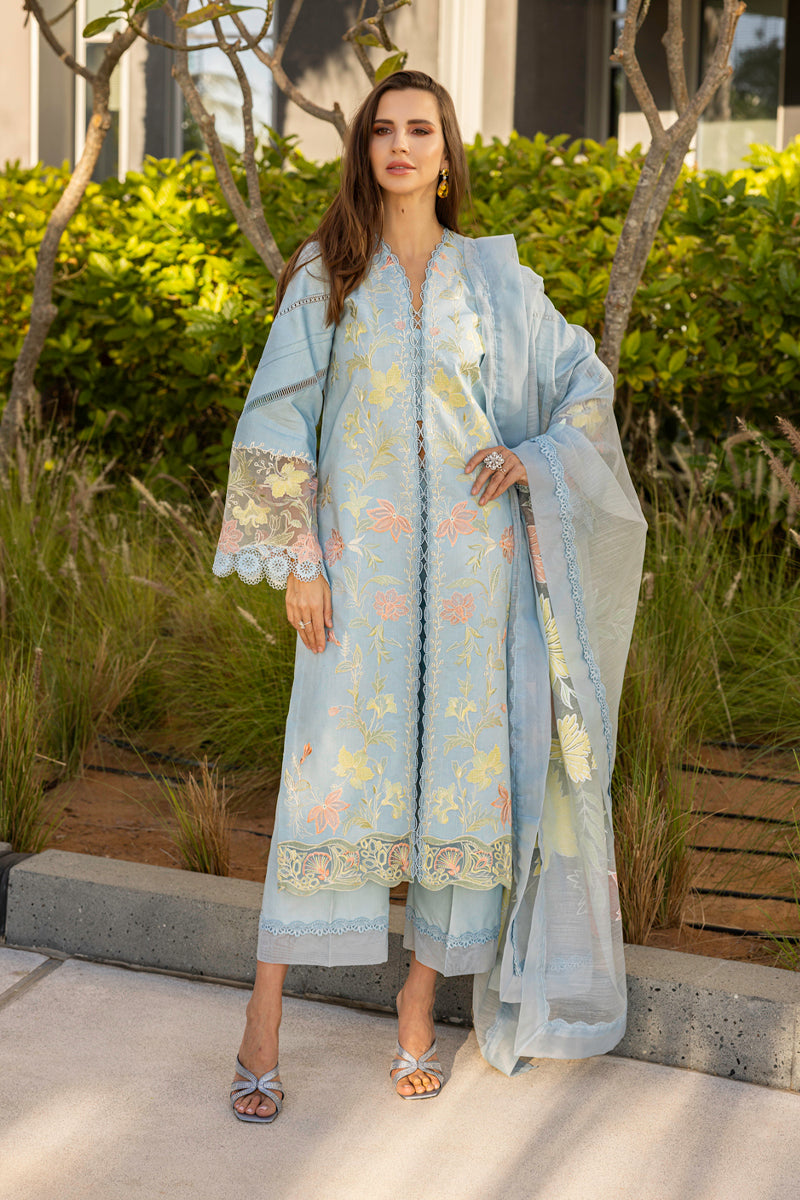 Rangrasiya | Carnation Summer Edit 25 | Ocean by Rangrasiya - Designer Dress - Type: Ladies Clothes - Available at Libayah - 100% Original