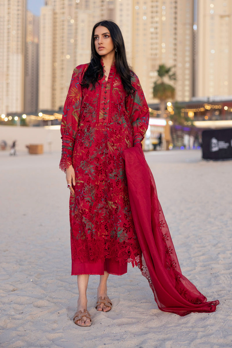 Rangrasiya | Carnation Summer Edit 25 | Scarlet by Rangrasiya - Designer Dress - Type: Ladies Clothes - Available at Libayah - 100% Original