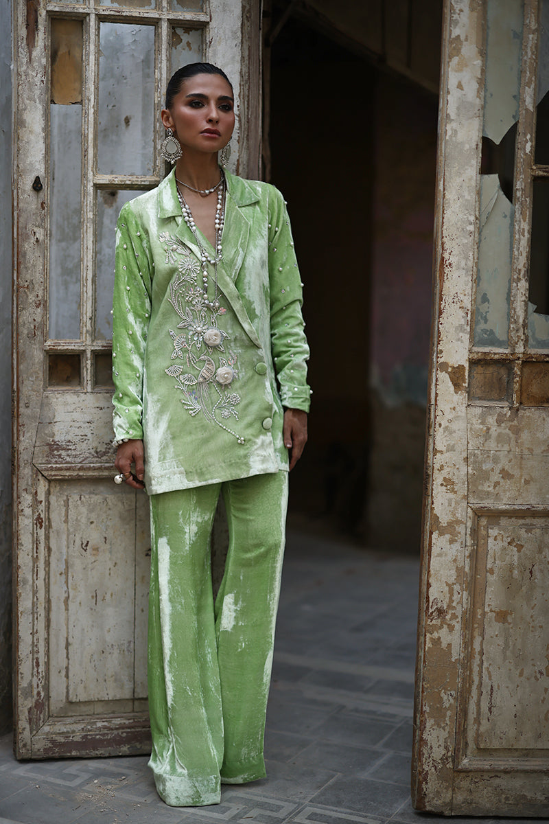 Wardha Saleem | Pure Velvet 25 | Koa - Designer Dress - Type : Ladies Clothes - Available at Libayah - 100% Original