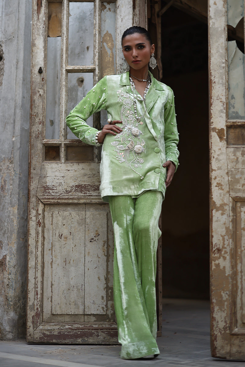 Wardha Saleem | Pure Velvet 25 | Koa - Designer Dress - Type : Ladies Clothes - Available at Libayah - 100% Original