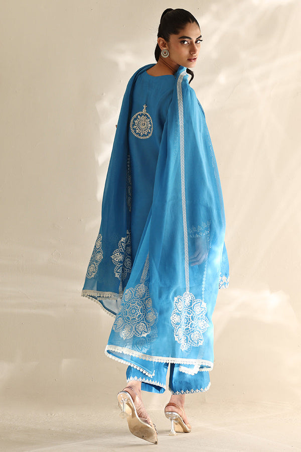 Sana Abbas | Mor Luxe | SKYLINE by Sana Abbas - Designer Dress  - Type : Ladies Clothes - Available at Libayah - 100% Original 
