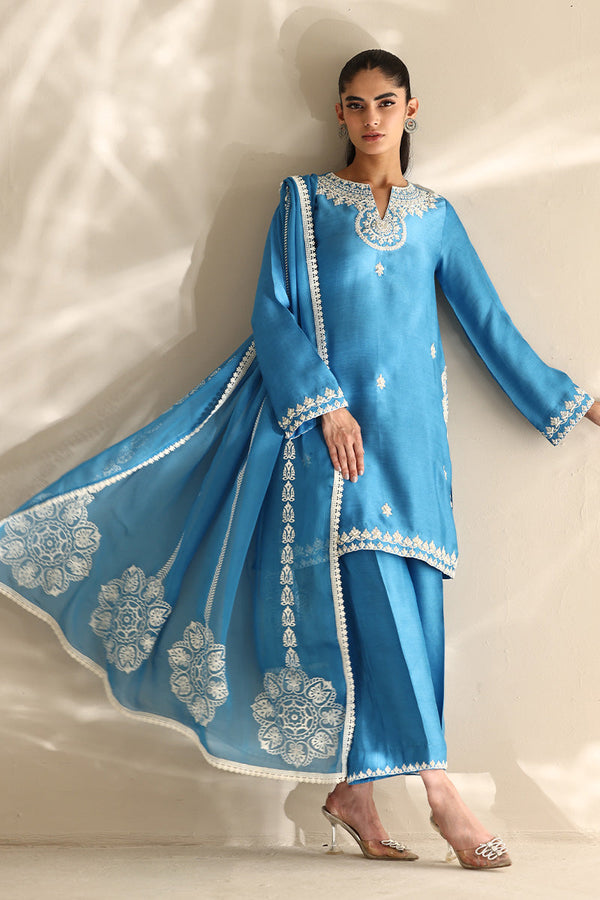 Sana Abbas | Mor Luxe | SKYLINE by Sana Abbas - Designer Dress  - Type : Ladies Clothes - Available at Libayah - 100% Original 