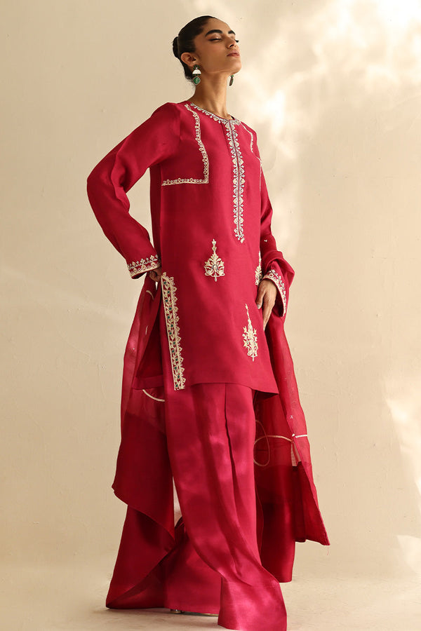 Sana Abbas | Mor Luxe | CHERRY BLOSSOM by Sana Abbas - Designer Dress  - Type : Ladies Clothes - Available at Libayah - 100% Original 