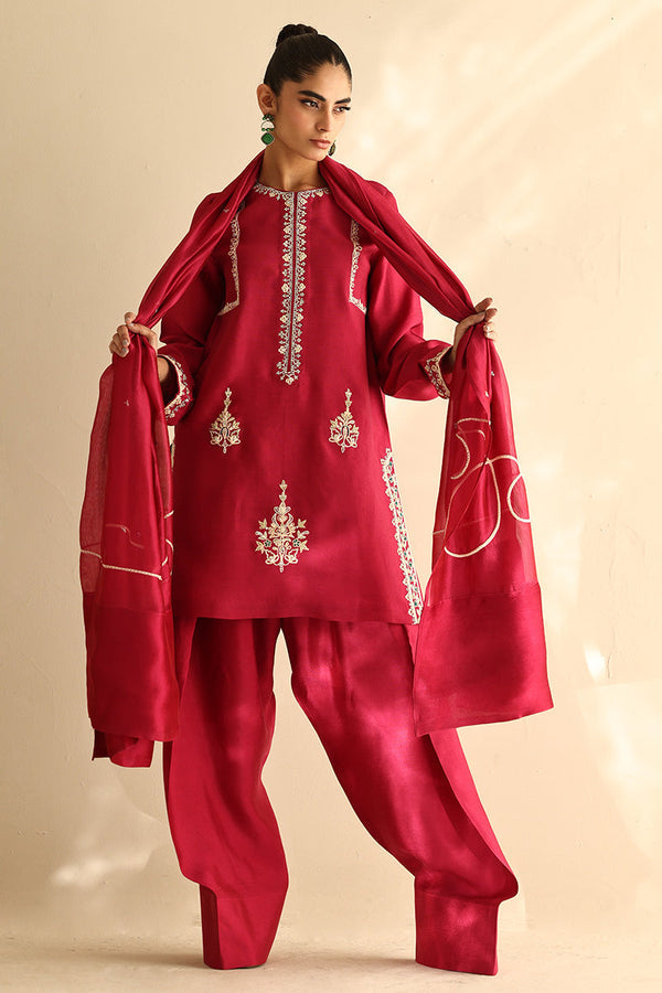 Sana Abbas | Mor Luxe | CHERRY BLOSSOM by Sana Abbas - Designer Dress  - Type : Ladies Clothes - Available at Libayah - 100% Original 
