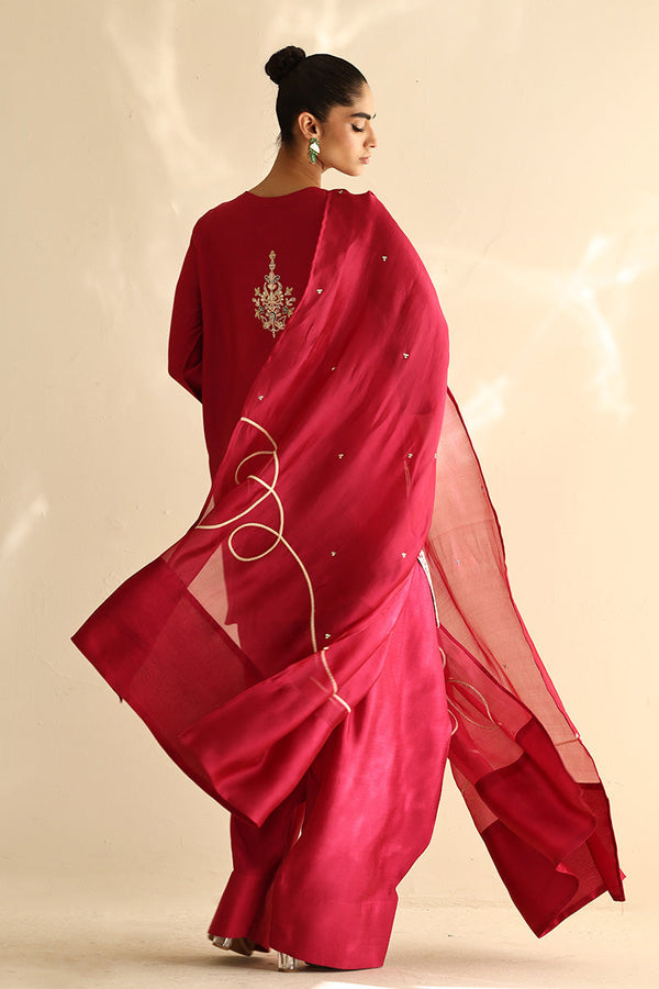 Sana Abbas | Mor Luxe | CHERRY BLOSSOM by Sana Abbas - Designer Dress  - Type : Ladies Clothes - Available at Libayah - 100% Original 