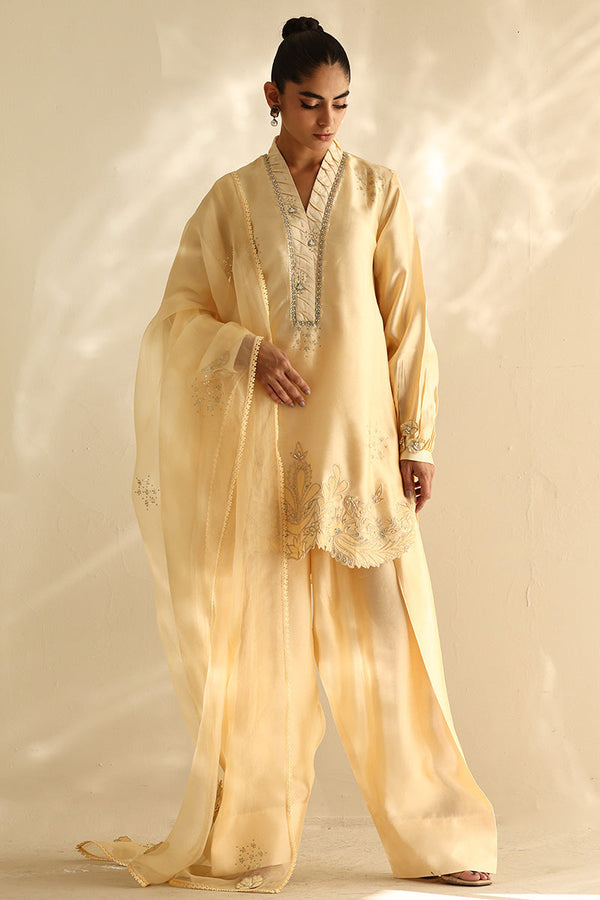 Sana Abbas | Mor Luxe | BUTTER CUP by Sana Abbas - Designer Dress  - Type : Ladies Clothes - Available at Libayah - 100% Original 