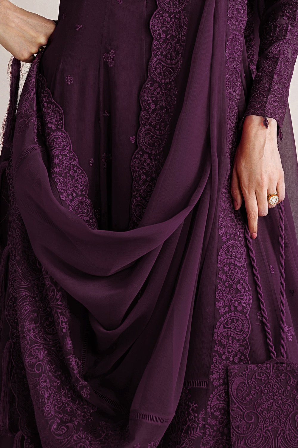 Farasha | Chiffon Essentials 26 | Violet Grace by Farasha - Designer Dress  - Type : Ladies Clothes - Available at Libayah - 100% Original 