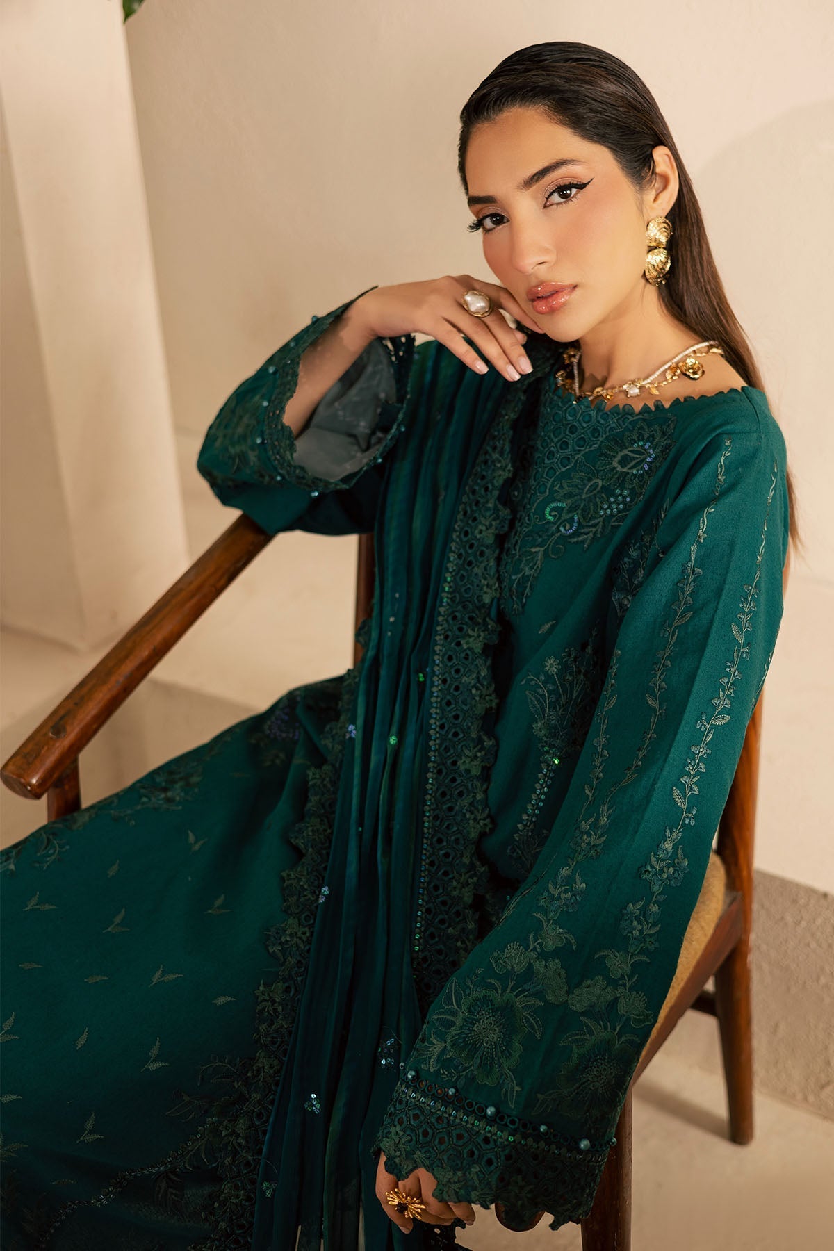 Nureh | Karandi Collection | NE-220 by Nureh - Designer Dress  - Type : Ladies Clothes - Available at Libayah - 100% Original 