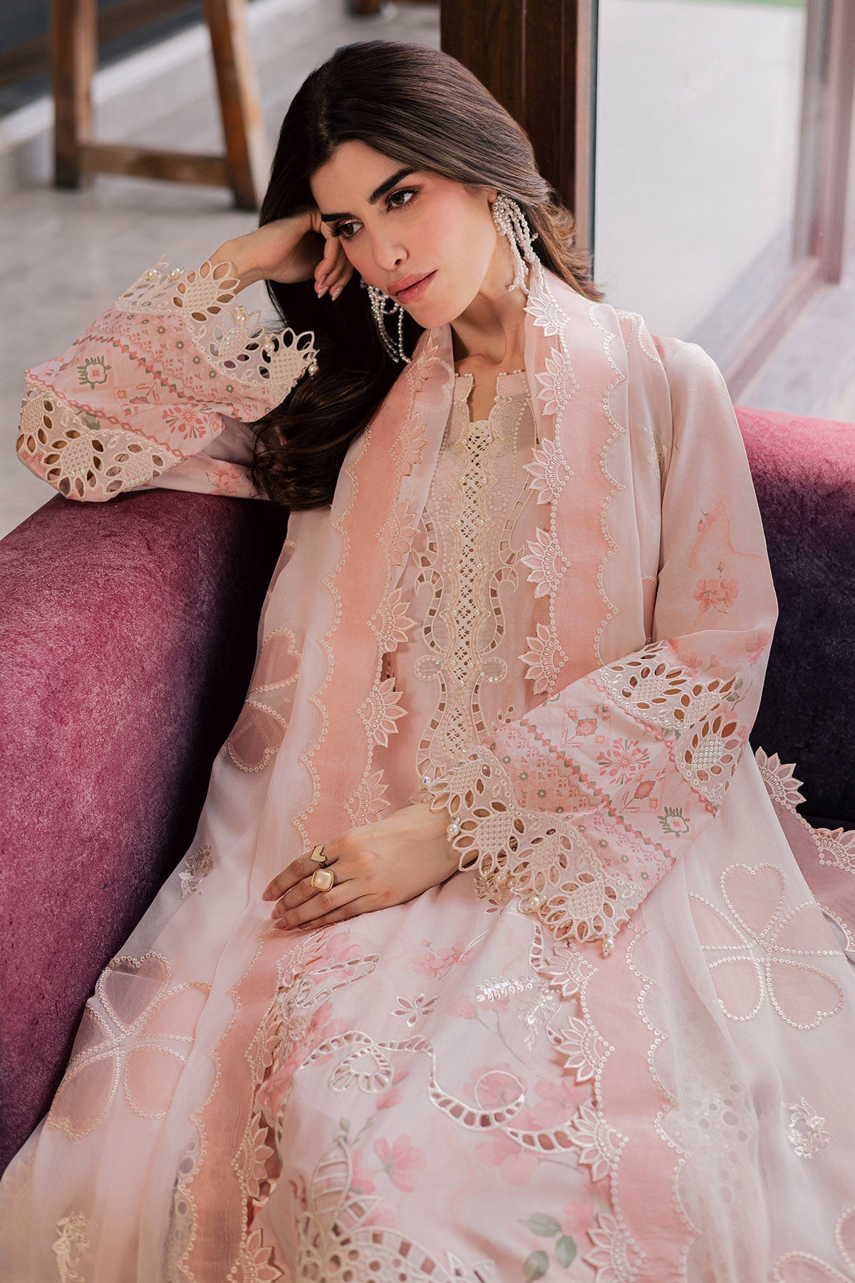 Nureh | Raha Lawn | NE-261 by Nureh - Designer Dress  - Type : Ladies Clothes - Available at Libayah - 100% Original 