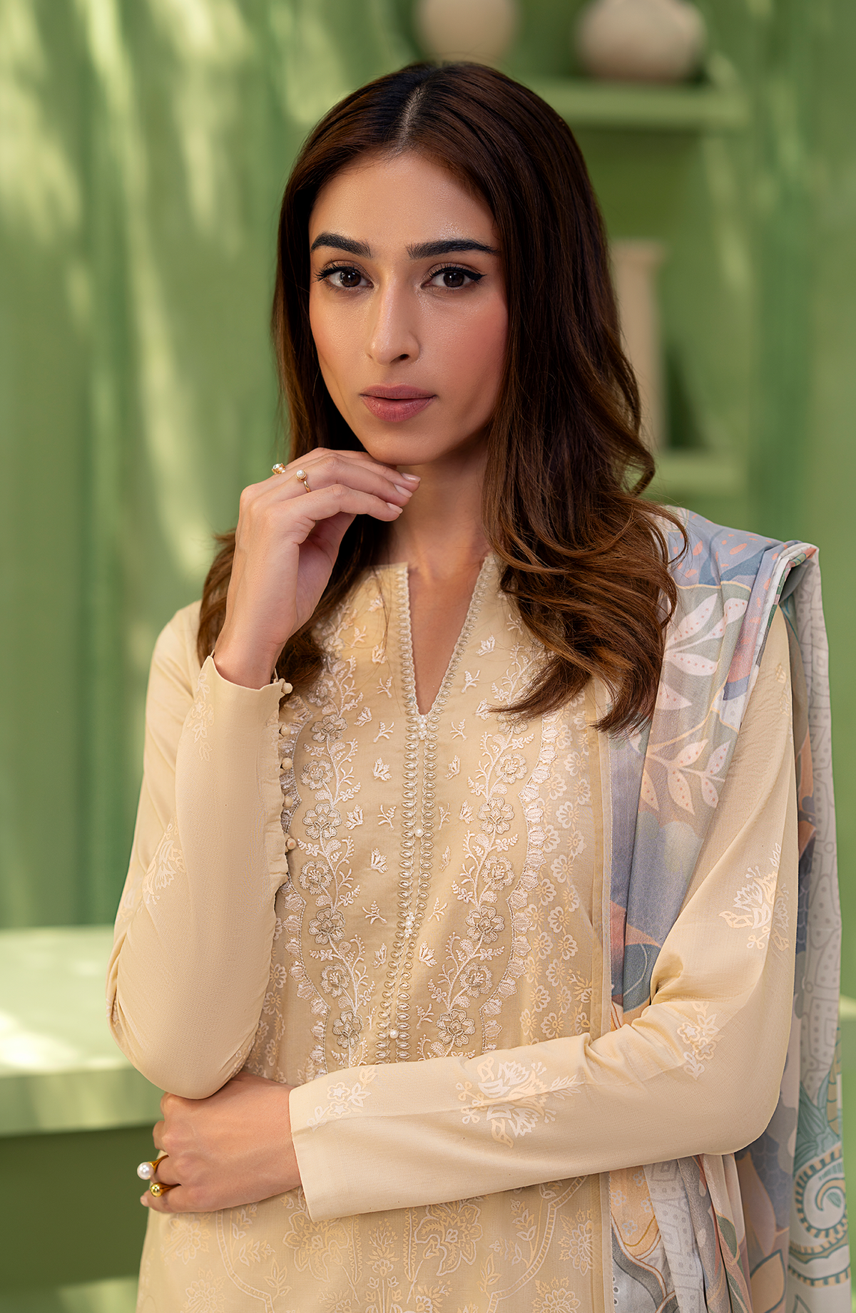 Seran | Artisan Lawn 25 | SOLEIL by Seran - Designer Dress - Type: Ladies Clothes - Available at Libayah - 100% Original