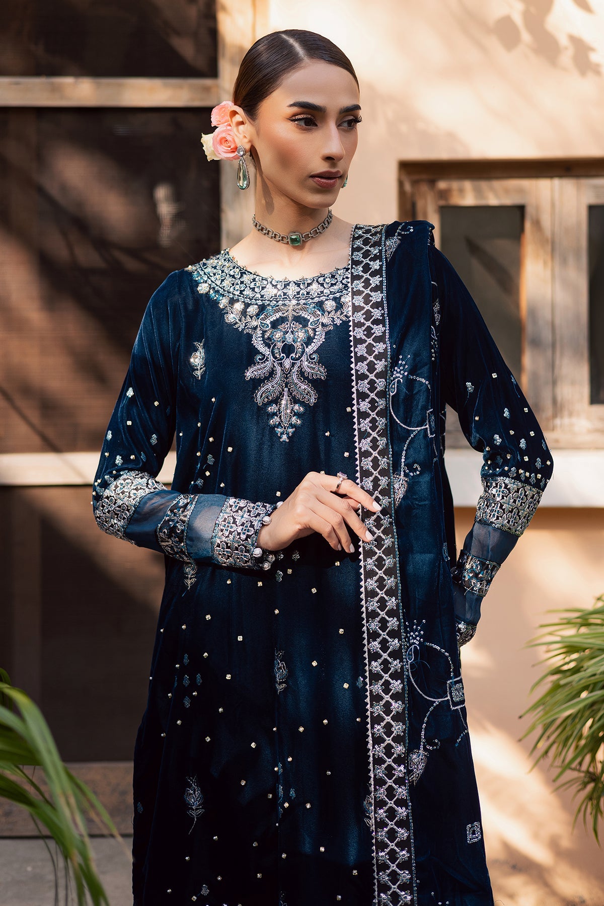 Nureh | Maya Velvet | NW-114 by Nureh - Designer Dress  - Type : Ladies Clothes - Available at Libayah - 100% Original 