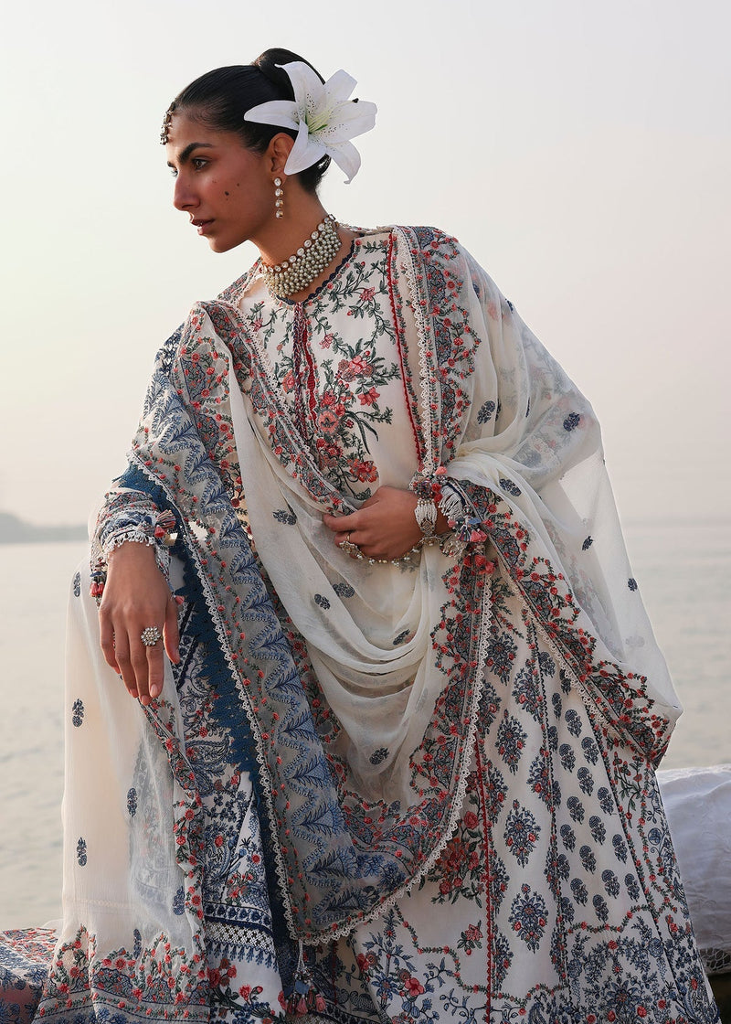 Hussain Rehar | Kalabagh Luxury Lawn 26 | Yuki by Hussain Rehar - Designer Dress  - Type : Ladies Clothes - Available at Libayah - 100% Original 