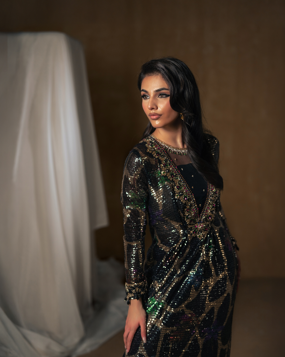 Vasal | Zyra Luxe Pret 26 | Midnight dazzle by Vasal - Designer Dress  - Type : Ladies Clothes - Available at Libayah - 100% Original 