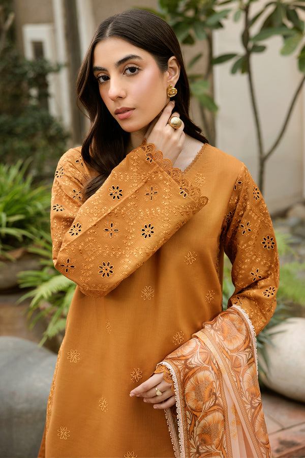 Farasha | Summer Weaves Embroidered Lawn | Golden Dusk by Farasha - Designer Dress - Type: Ladies Clothes - Available at Libayah - 100% Original