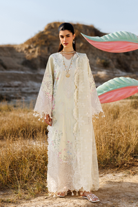 Emaan adeel | Sunlit Groove Luxury Lawn 26 | BLOSSOM BEAT by Emaan Adeel - Designer Dress  - Type : Ladies Clothes - Available at Libayah - 100% Original 