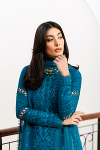Emaan Adeel | Mirabelle Festive Luxury Lawn | FLORAISON by Emaan Adeel - Designer Dress  - Type : Ladies Clothes - Available at Libayah - 100% Original 