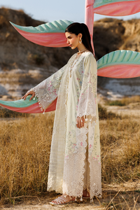 Emaan adeel | Sunlit Groove Luxury Lawn 26 | BLOSSOM BEAT by Emaan Adeel - Designer Dress  - Type : Ladies Clothes - Available at Libayah - 100% Original 