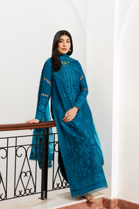 Emaan Adeel | Mirabelle Festive Luxury Lawn | FLORAISON by Emaan Adeel - Designer Dress  - Type : Ladies Clothes - Available at Libayah - 100% Original 