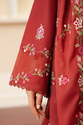 Cross Stitch | Embroidered Lawn Mahiri 24 | SYLVAN RED by Cross Stitch - Designer Dress - Type: Luxury - Available at Libayah - 100% Original
