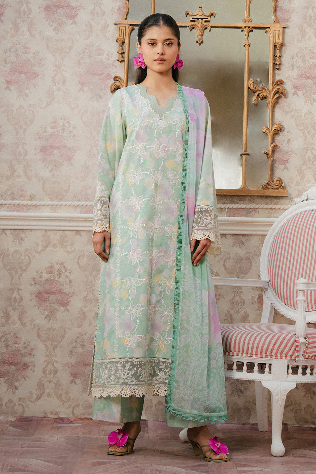 Ayzel | Armelia Printed Lawn 25 | Liora by Ayzel - Designer Dress - Type: Ladies Clothes - Available at Libayah - 100% Original