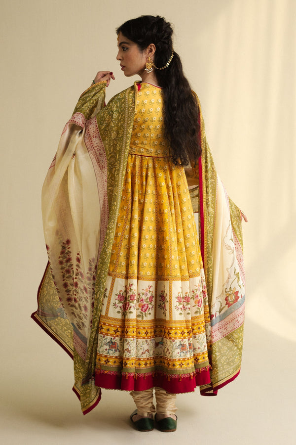 Zara Shahjahan | Anarkali 25 | Amaltas-D3 by Zara Shahjahan - Designer Dress  - Type : Ladies Clothes - Available at Libayah - 100% Original 