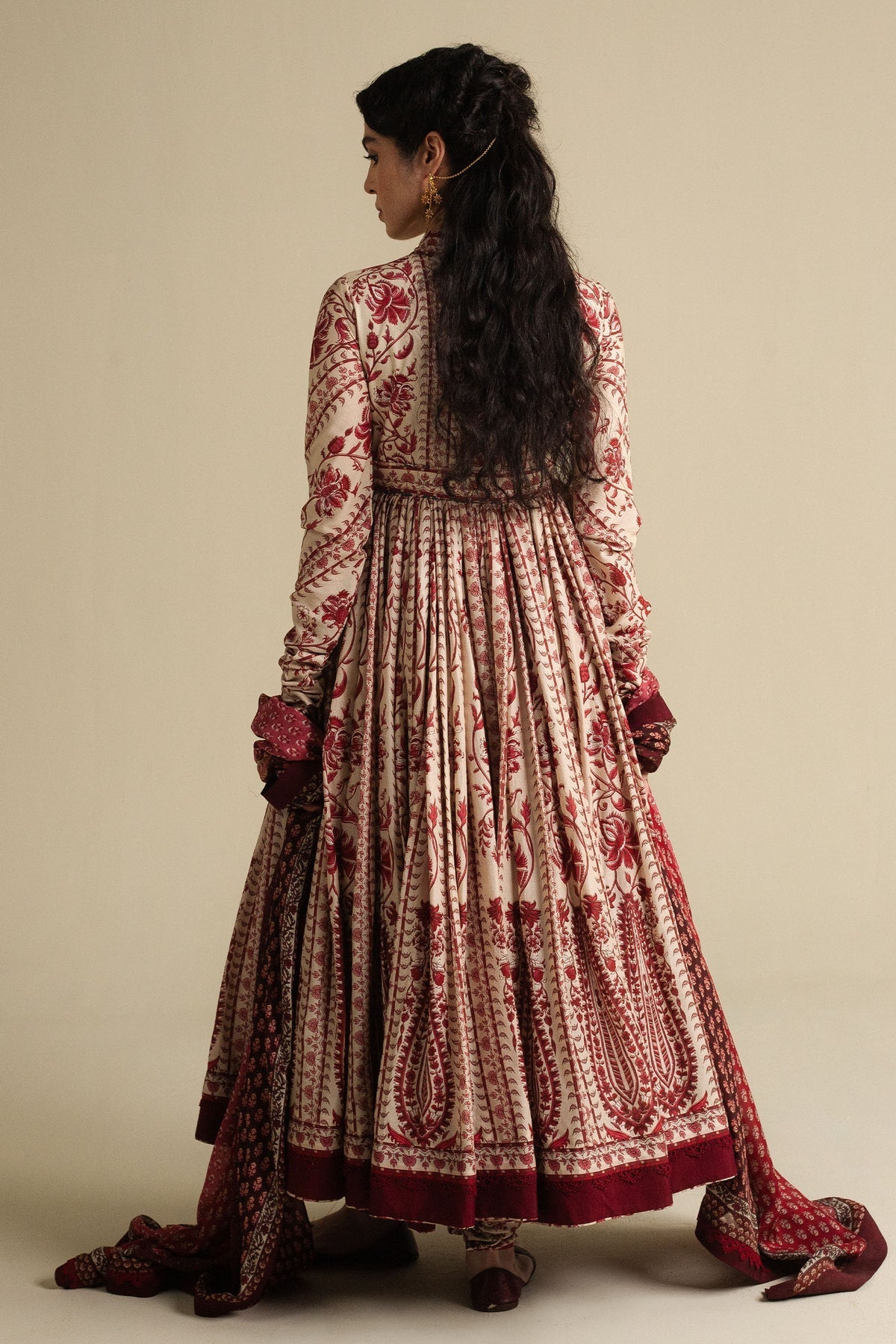 Zara Shahjahan | Anarkali 25 | Kashmiri-D1 by Zara Shahjahan - Designer Dress  - Type : Ladies Clothes - Available at Libayah - 100% Original 