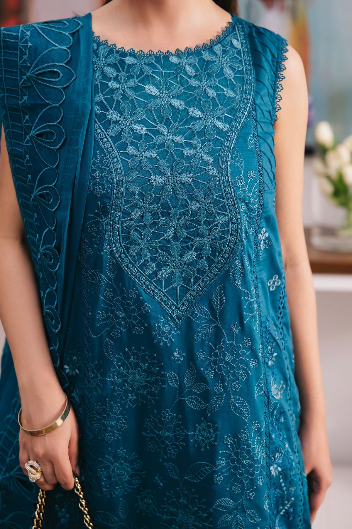 Nureh | Eid Escape Lawn | ZOEE NE-93 by Nureh - Designer Dress - Type: Ladies Clothes - Available at Libayah - 100% Original