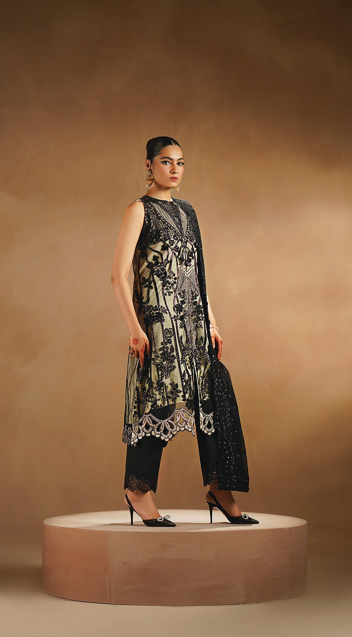 Myeesha | Nayab Formals | Siyaah by Myeesha - Designer Dress - Type: Ladies Clothes - Available at Libayah - 100% Original
