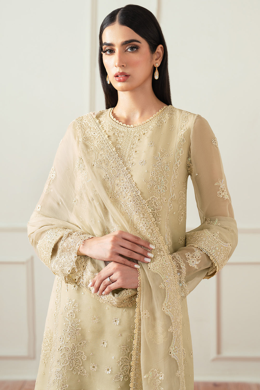 Farasha | Essence Formals 25 | Beige Dusk by Farasha - Designer Dress  - Type : Ladies Clothes - Available at Libayah - 100% Original 