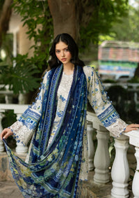 Elaf Premium | Signature Embroidered Lawn with Chiffon Collection 26 | ESG-8B CELINE by Elaf Premium - Designer Dress  - Type : Ladies Clothes - Available at Libayah - 100% Original 