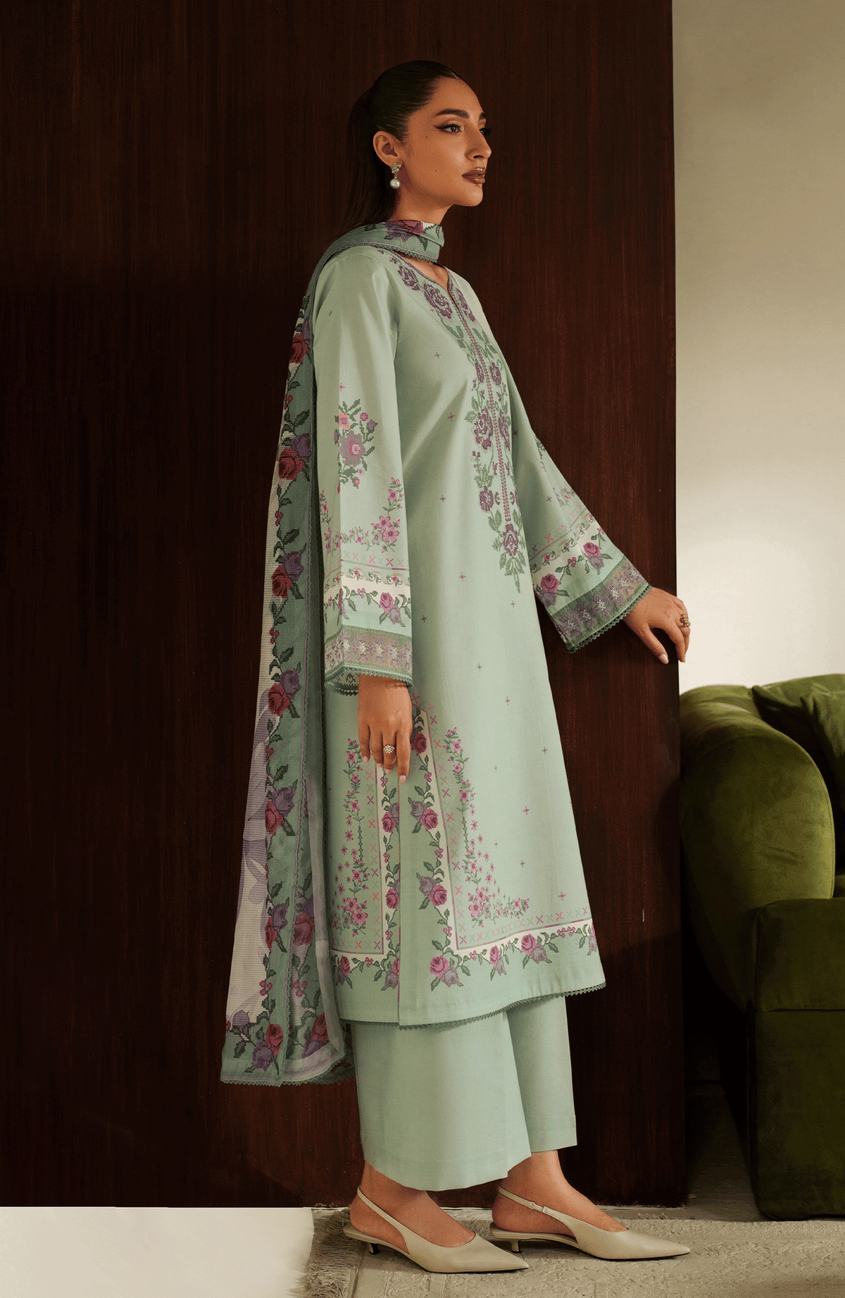 Seran | Ilara Cambric | AVELINE by Seran - Designer Dress  - Type : Ladies Clothes - Available at Libayah - 100% Original 