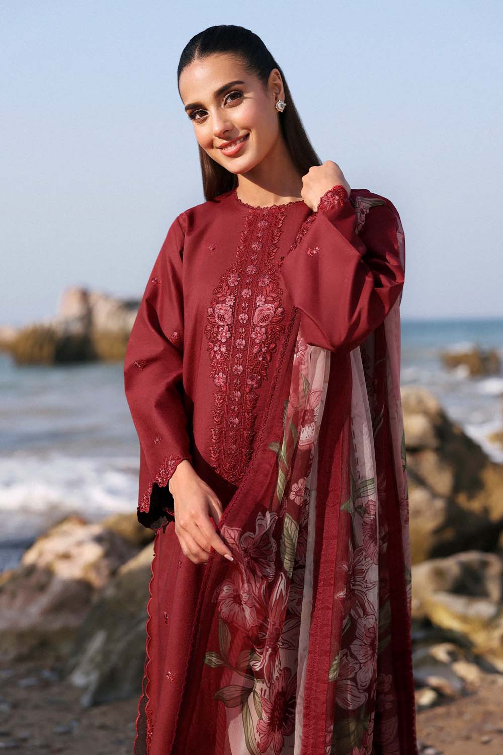 Seran | Afsanah Lawn 25 | MEHRU by Seran - Designer Dress - Type: Ladies Clothes - Available at Libayah - 100% Original