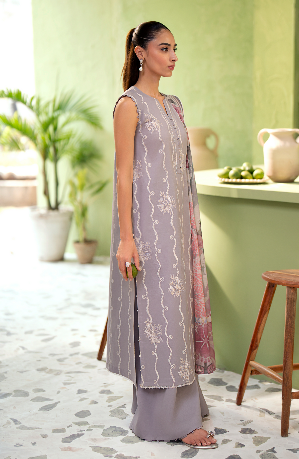 Seran | Artisan Lawn 25 | GRIS by Seran - Designer Dress - Type: Ladies Clothes - Available at Libayah - 100% Original