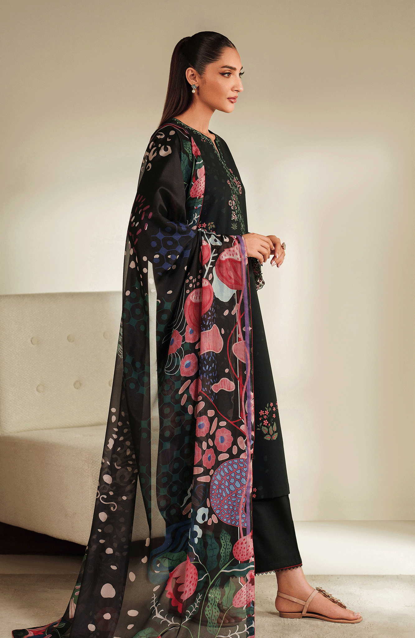 Seran | Ilara Cambric |NOIREA by Seran - Designer Dress  - Type : Ladies Clothes - Available at Libayah - 100% Original 