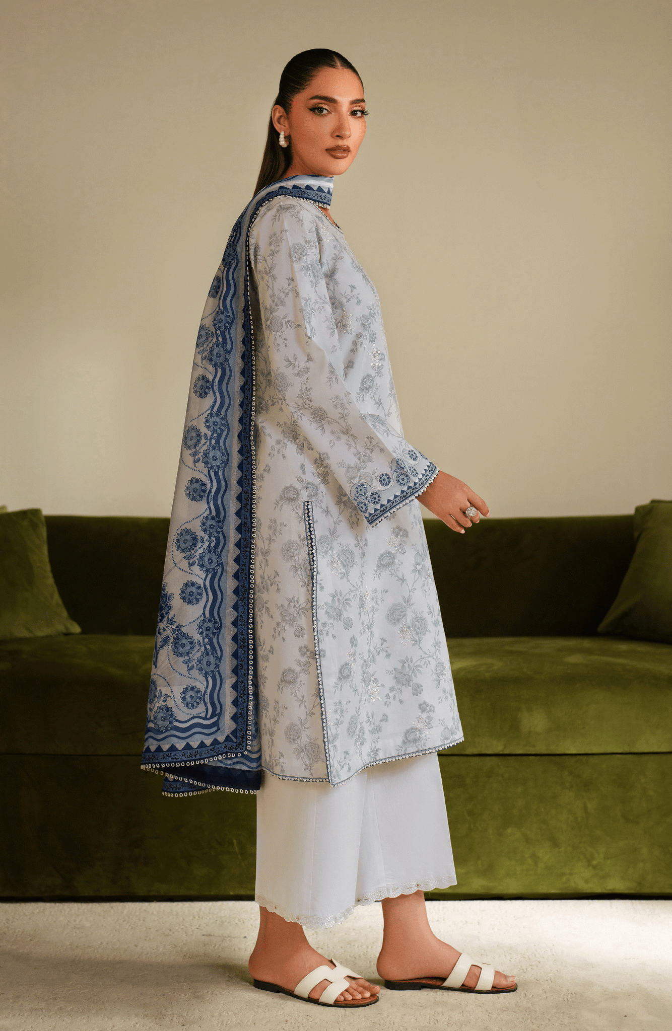 Seran | Ilara Cambric | AZZURA by Seran - Designer Dress  - Type : Ladies Clothes - Available at Libayah - 100% Original 