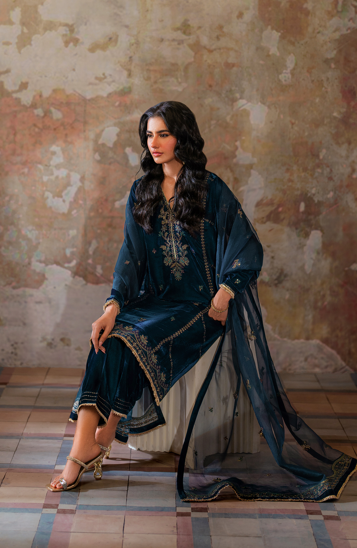 Seran | Velmor Velvet 24 | AYDEN by Seran - Designer Dress - Type: Ladies Clothes - Available at Libayah - 100% Original