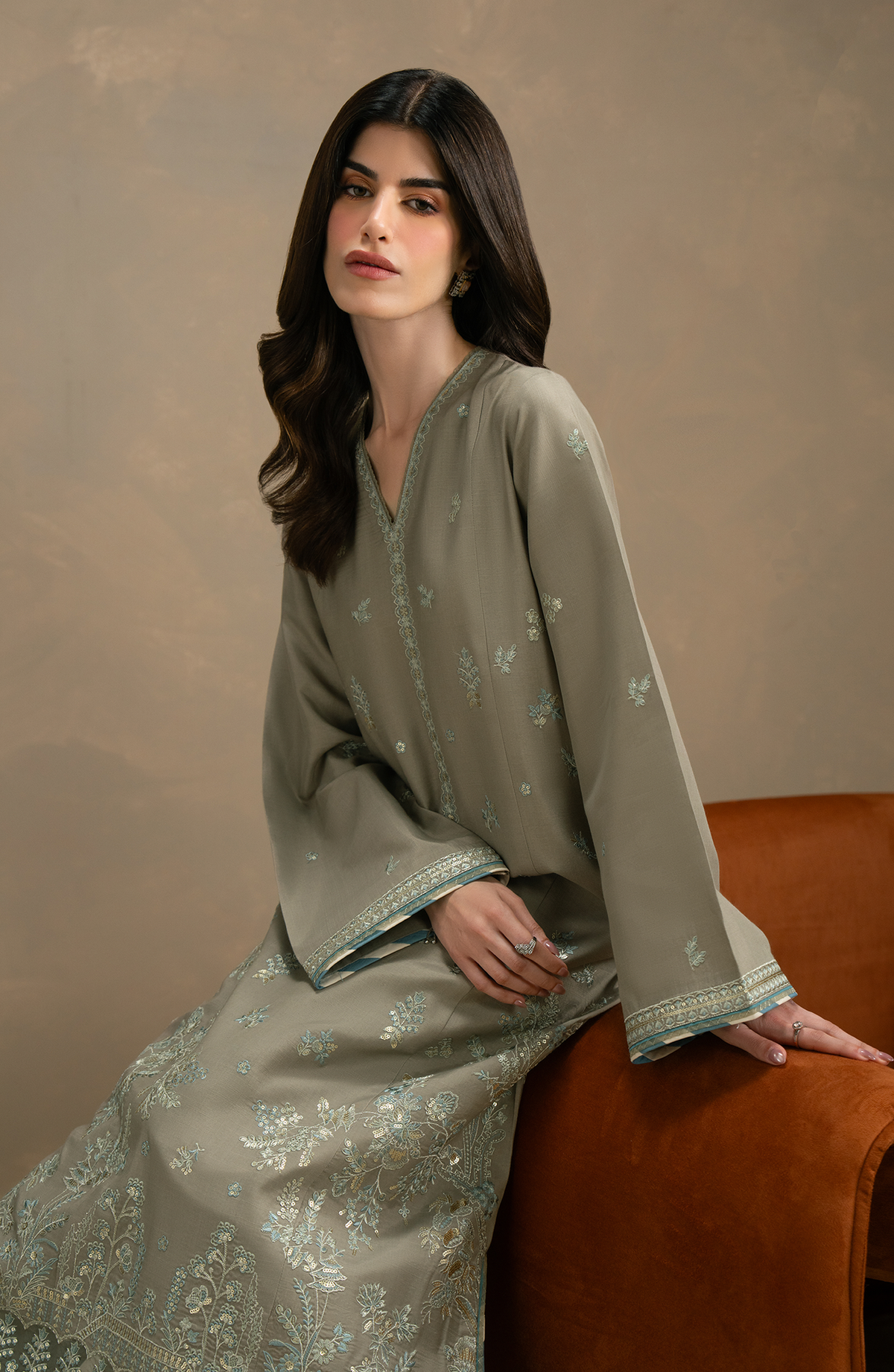 Seran | Lumiere RTW Eid 26 | Dune by Seran - Designer Dress  - Type : Ladies Clothes - Available at Libayah - 100% Original 