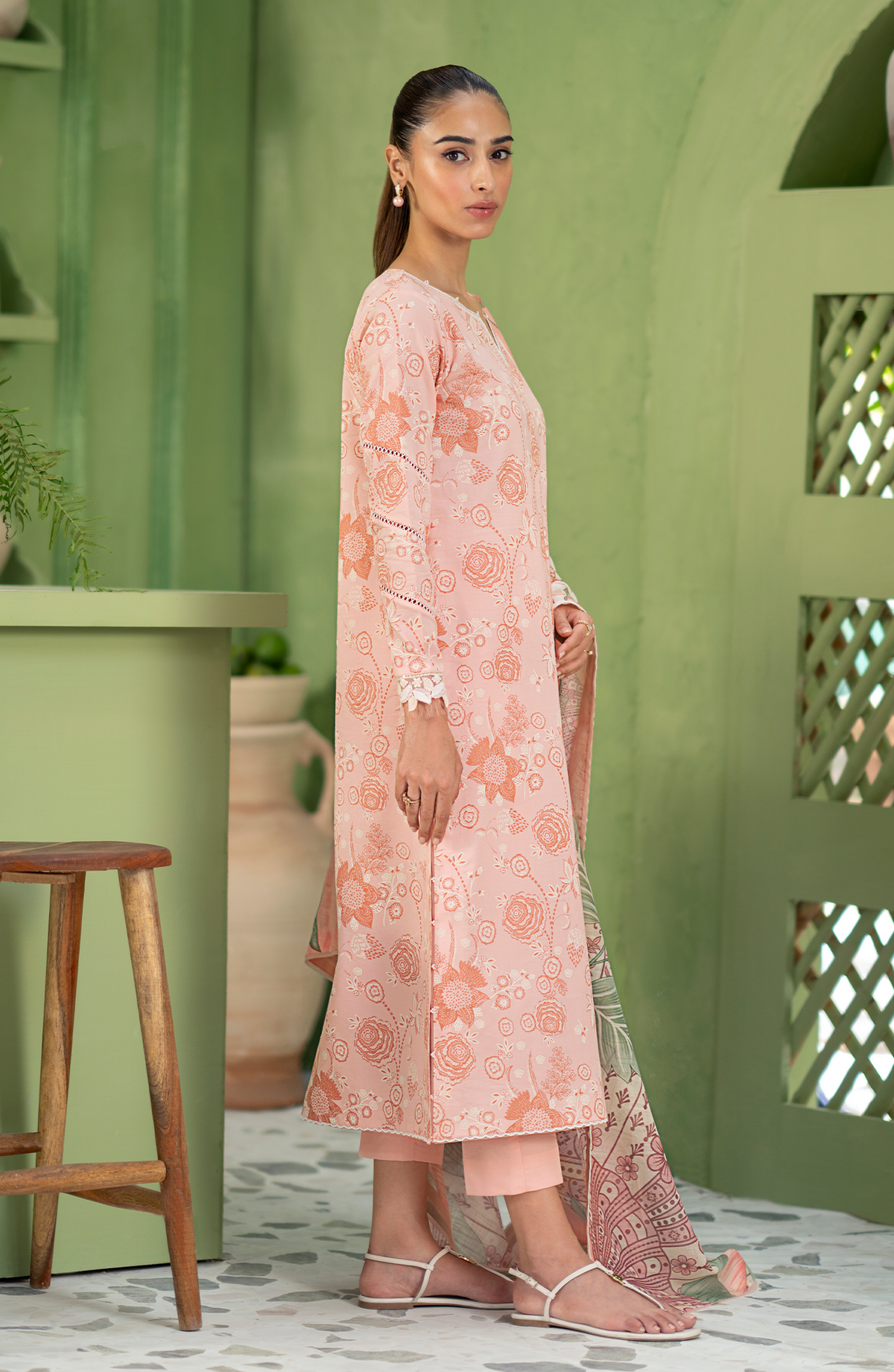 Seran | Artisan Lawn 25 | PECHE by Seran - Designer Dress - Type: Ladies Clothes - Available at Libayah - 100% Original