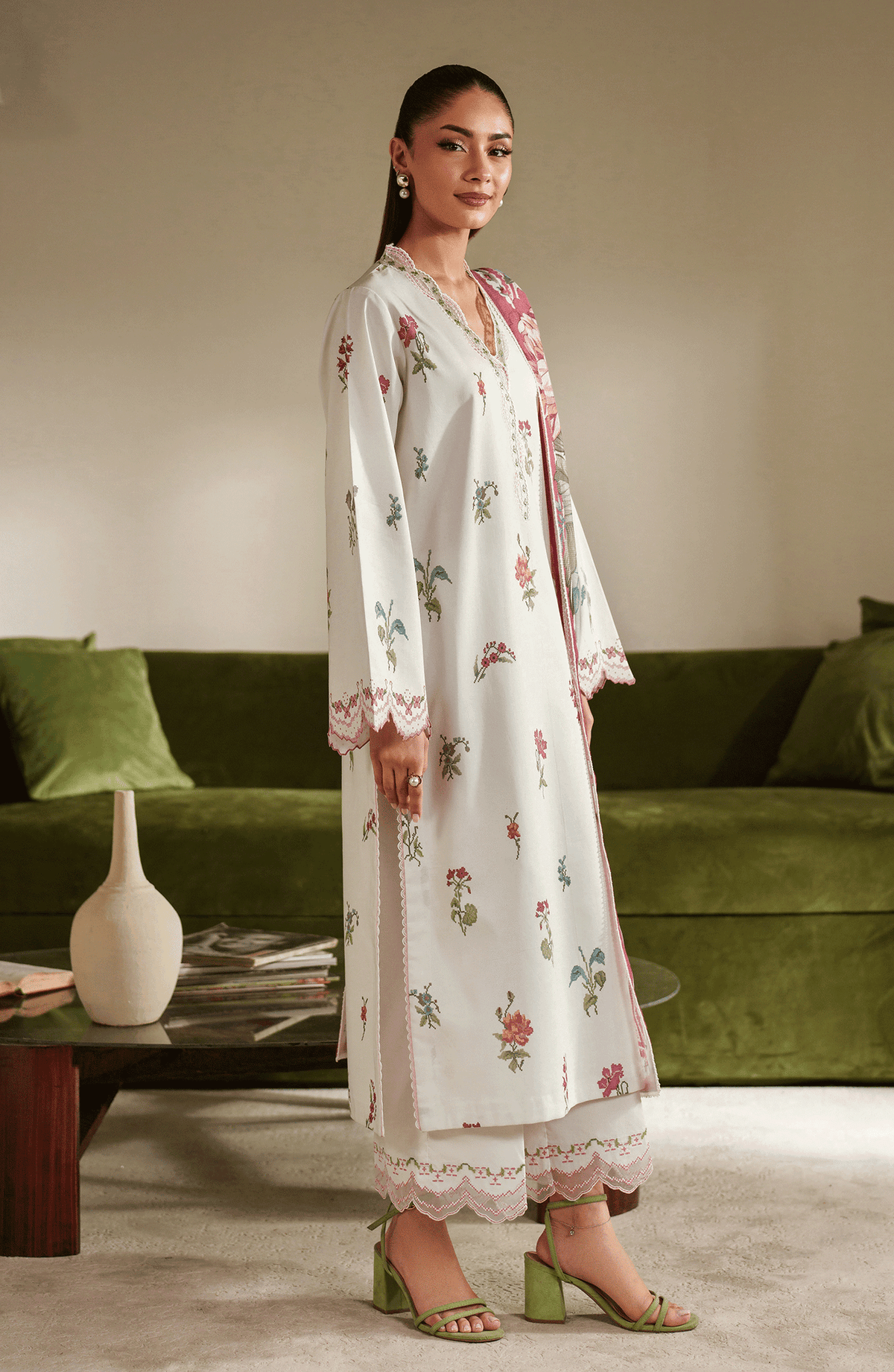 Seran | Ilara Cambric | GAELLE by Seran - Designer Dress  - Type : Ladies Clothes - Available at Libayah - 100% Original 