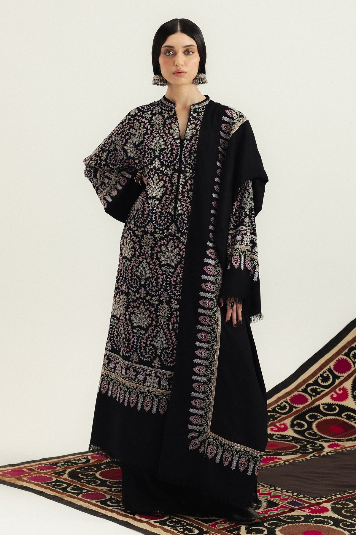 Shahgul – authentic Pakistani dress from the Zara Shahjahan Winter 25 collection for women in the UK.